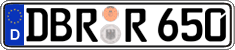 German license plate, Regular plates