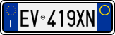 License plate of Italy, Cars (1994 year series)
