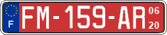 French license plate, SIV (transit plates)