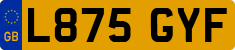 License plate of the United Kingdom, 1983 year system