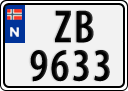 License plate of Norway, Trailers, motorcycles, special vehicles