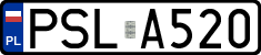 License plates of Poland, Regular car plates