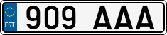 License plate of Estonia, Regular car plates