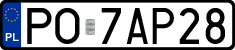 License plates of Poland, Regular car plates