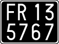 License plate of Italy, Cars (1927 year series)