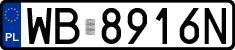 License plates of Poland, Regular car plates