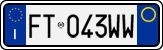 License plate of Italy, Cars (1994 year series)