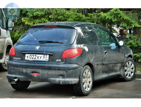 к022ку07, Peugeot 206