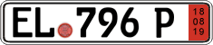 German license plate, Export transit plates