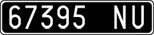 License plate of Italy, Cars (1927 year series)