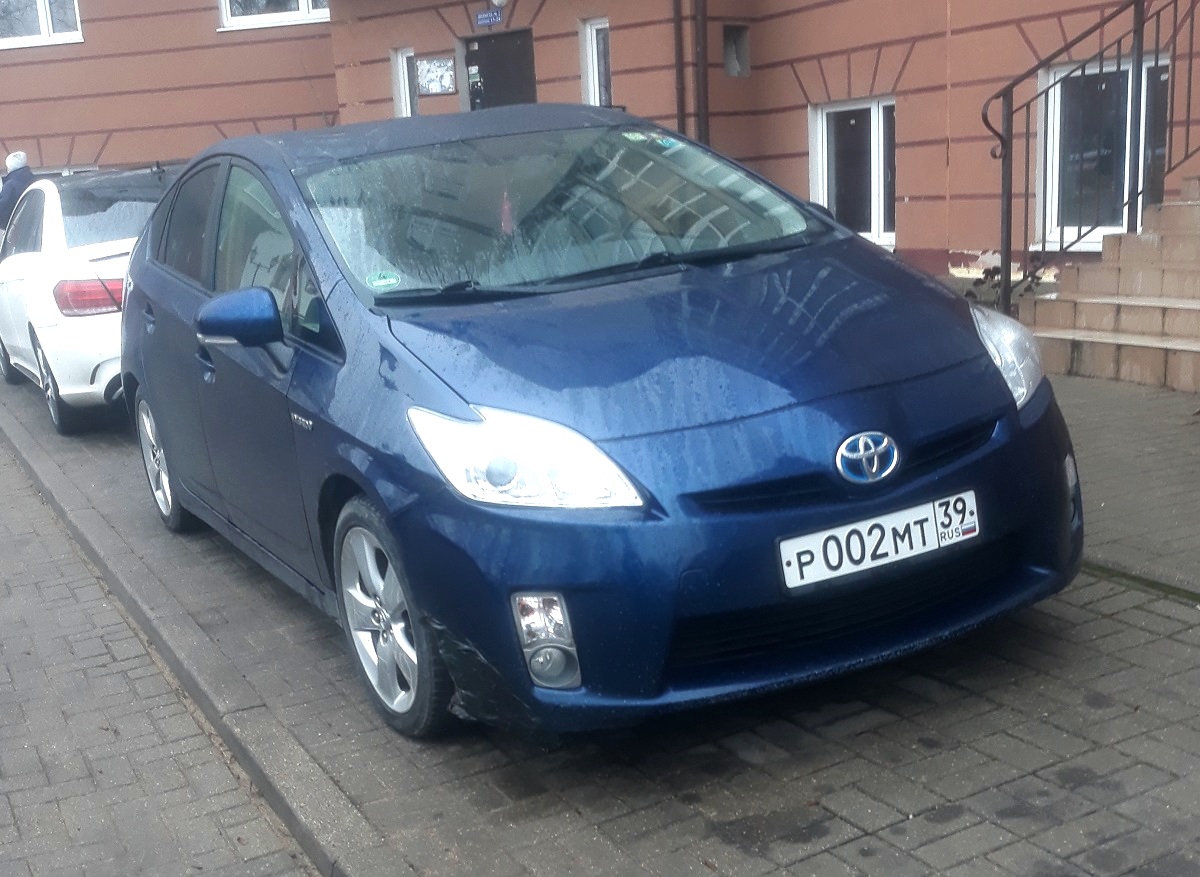 р 002 мт 39, Toyota Prius 3rd gen Liftback (ZVW30), 2009–2015