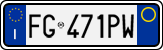 License plate of Italy, Cars (1994 year series)