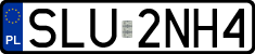License plates of Poland, Regular car plates
