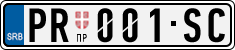 License plate of Serbia, Cars