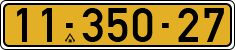 License plate of Israel, Regular plates