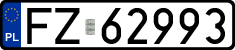 License plates of Poland, Regular car plates