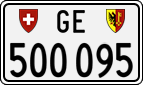 License plate of Switzerland, Cars