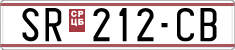 License plate of North Macedonia, Regular plates (1993)