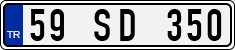 License plate of Turkey, Regular plates