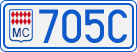 License plate of Monaco, Cars