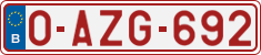 License plate of Belgium, Regular plates (2010)