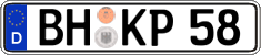 German license plate, Regular plates