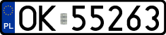 License plates of Poland, Regular car plates