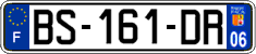 French license plate, SIV (ordinary)