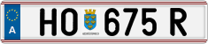 License plate of Austria, Regular plates