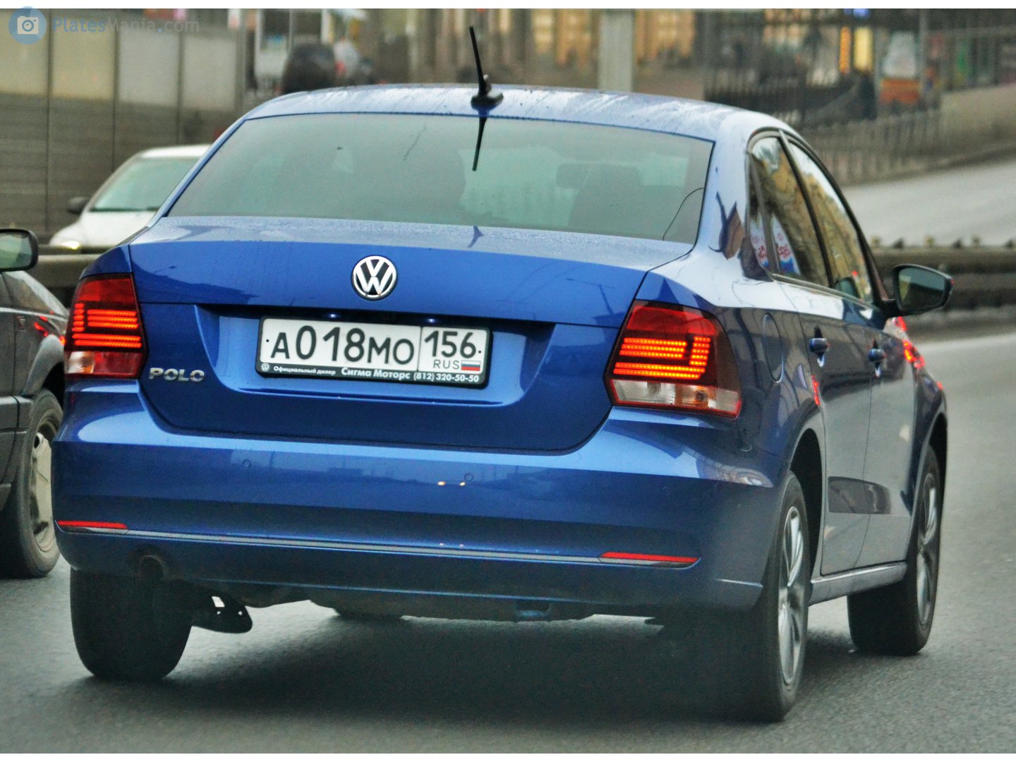 а 018 мо 156, Volkswagen Polo 5th gen Sedan (A05), 2010­–2015