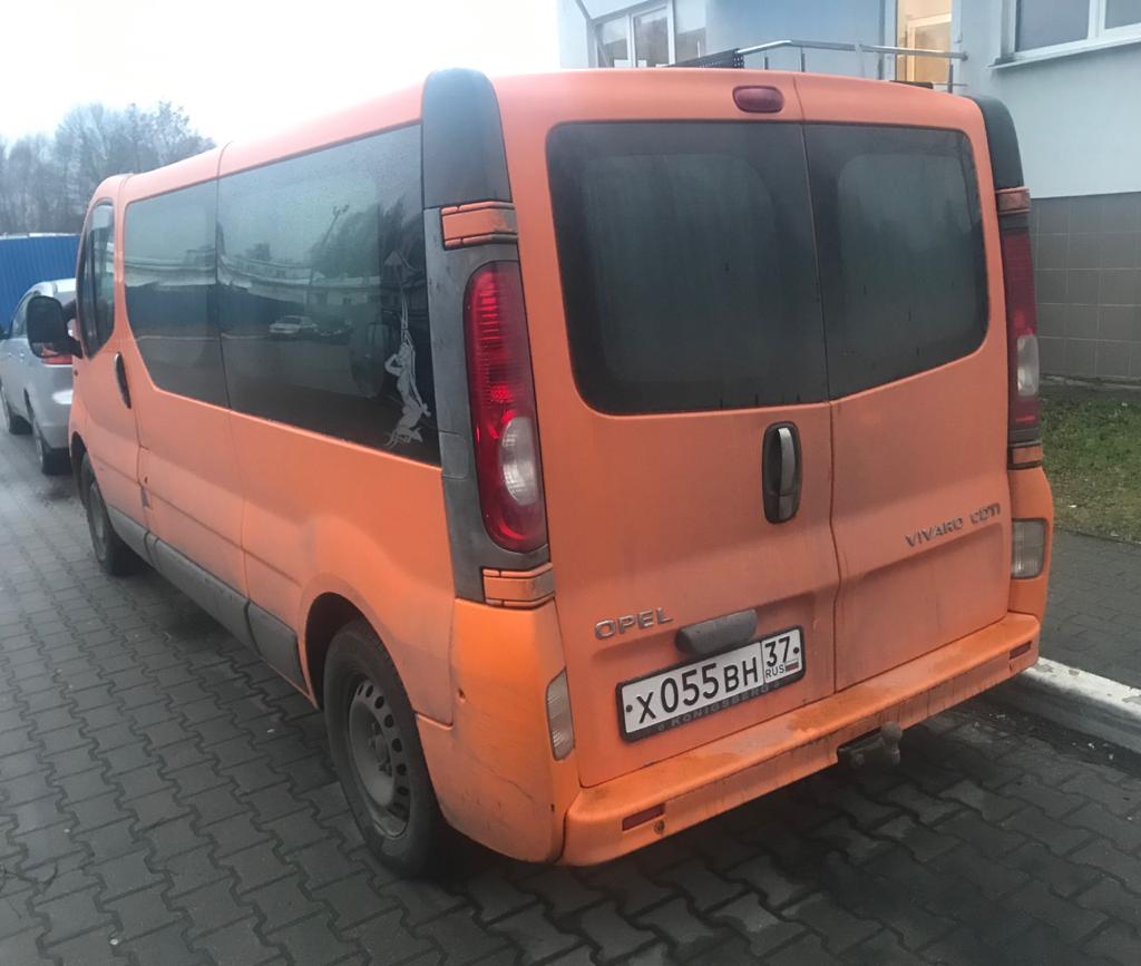 х 055 вн 37, Opel Vivaro 1st gen Van (A; X83), 2001–2014