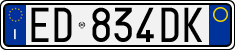 License plate of Italy, Cars (1994 year series)