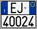 License plate of Italy, Motorcycles (1994 year series)