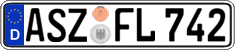 German license plate, Regular plates