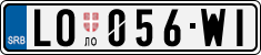 License plate of Serbia, Cars