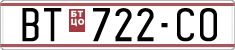 License plate of North Macedonia, Regular plates (1993)