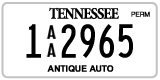 Tennessee, Antique (AA 12345)