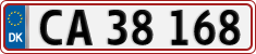 License plate of Denmark, Regular plates