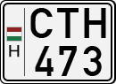 license plates of Hungary, Cars (1990)