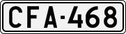 License plate of Finland, Cars