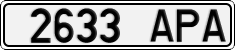 License plate of Mongolia, Cars