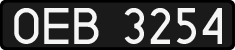 License plates of Poland, 1976 year system