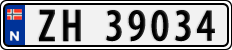 License plate of Norway, Cars