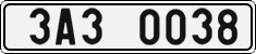 License plate of the Czech Republic, Cars (2001)