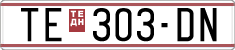 License plate of North Macedonia, Regular plates (1993)