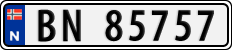 License plate of Norway, Cars
