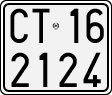 License plate of Italy, Motorcycles (1927 year series)