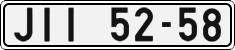 License plate of the Czech Republic, Cars (1960)