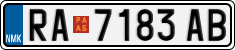 License plate of North Macedonia, Regular plates (2012)