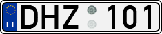 License plate of Lithuania, Cars